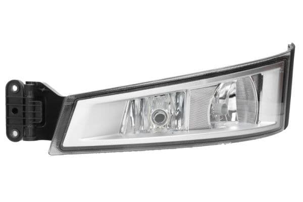 Mistlamp Links (H7x2, met gebogen lichten  zilveren frame) 24V past: VOLVO FH II 01.12-