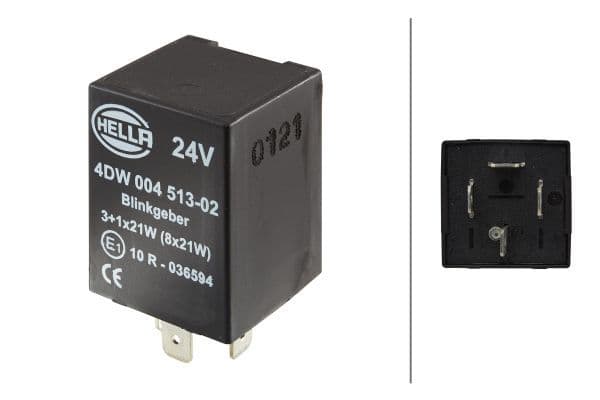 Verkeerslichtschakelaar (24V  aantal pinnen: 4  (3+1)x21W, 8x21W) past: MERCEDES T2/LN1 04.86-12.94