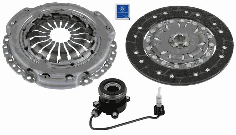 Koppelingskit met hydraulisch lager (schijf + drukplaat, 215mm) past: CHEVROLET AVEO  OPEL ASTRA J, ASTRA J GTC, MERIVA B 1.4/1.4LPG 12.09-