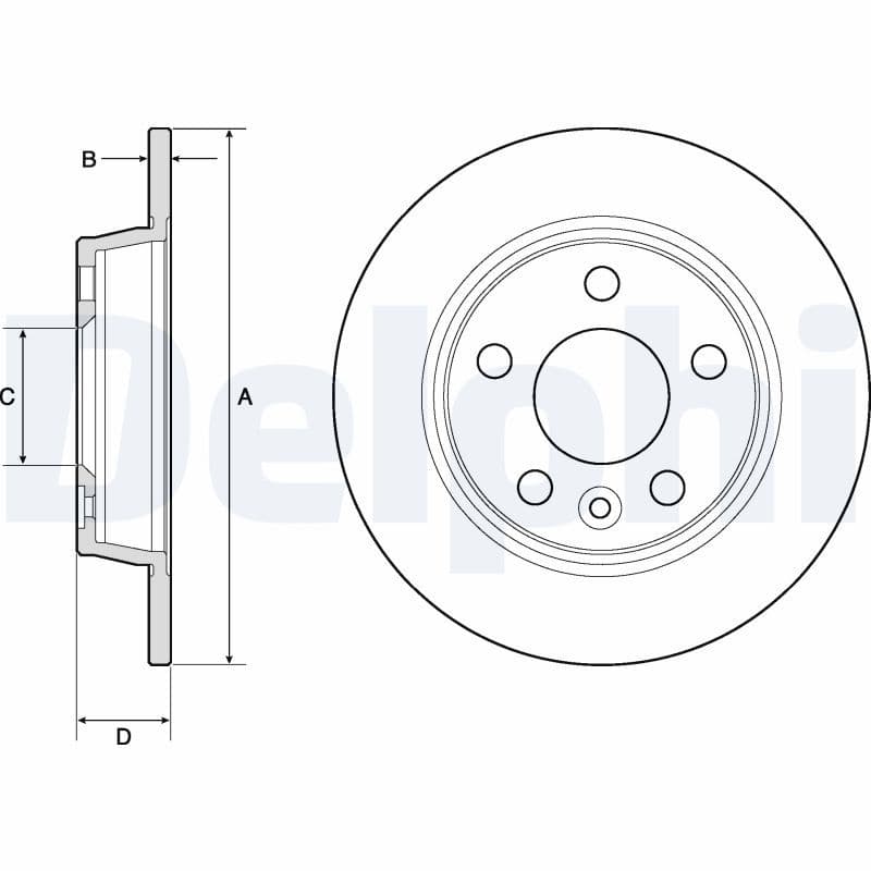 Remschijf set (2 stuks) Achter Links/Rechts past: FORD GALAXY I, GALAXY MK I  SEAT ALHAMBRA  VW SHARAN 1.8-2.8 03.95-03.10