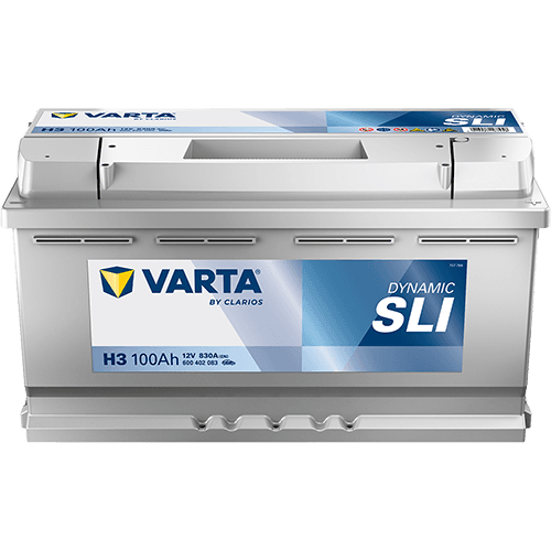 Batterij VARTA 12V 100Ah/830A (EN) Dynamic SLI (R+) 353x175x190 B13 - montageflens 10,5 mm (beginnen)