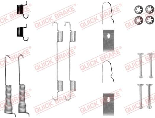 Accessory Kit, brake shoes