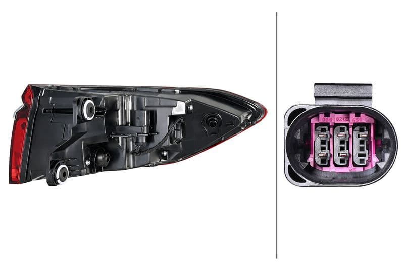 Achterlicht Links (extern, LED) past: AUDI A8 D5 11.17-