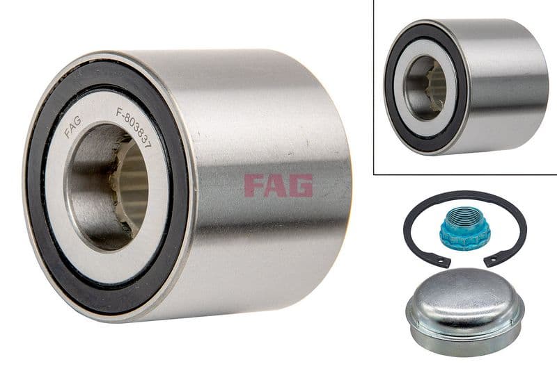 Wiellager kit Achter Links/Rechts (25x55x43) past: MERCEDES A (W168) 1.4-1.9 07.97-08.04