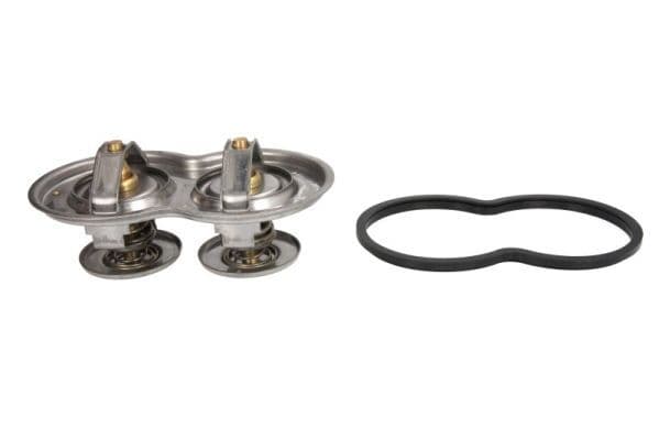 Thermostaat koelsysteem (80  87°C/87°C, met pakking, in huisvesting, voor versnellingsbak GRS905R met retarder) past: SCANIA K I, OMNIEXPRESS, P I, R I DC12.06-DT12.17 04.04-