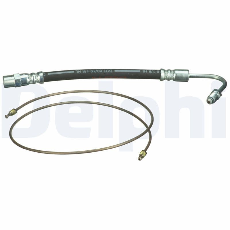 Remleiding/slang flexibel Achter Rechts (lengte 197mm, M10/M10x1) past: RENAULT CLIO III, MODUS 1.2-2.0 09.04-12.14