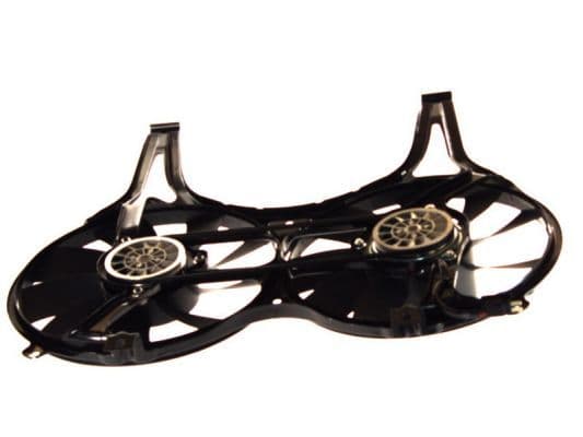 Radiatorventilator (met huisvesting) past: MERCEDES E (W210), E T-MODEL (S210) 2.0-5.0 06.95-03.03