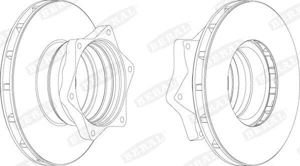 Brake disc achter Links/Rechts (304mmx30mm) past: MERCEDES VARIO, VARIO (B667, B670, B668), VARIO (B670), VARIO (B670, B668, B667) 09.96-