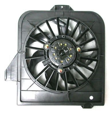 Radiatorventilator (met huisvesting) past: CHRYSLER VOYAGER IV  DODGE CARAVAN, STRATUS 2.0-3.8 01.95-12.08