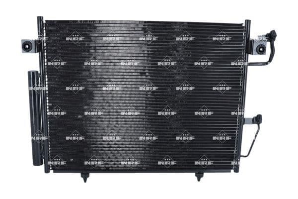 A/C condensator (met droger) past: MITSUBISHI PAJERO IV 3.0/3.2D/3.8 10.06-