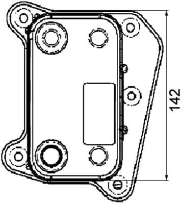 Olie radiator past: MERCEDES C T-MODEL (S202), C (W202), E T-MODEL (S210), E (W210) 2.1D/2.2D 09.97-03.03