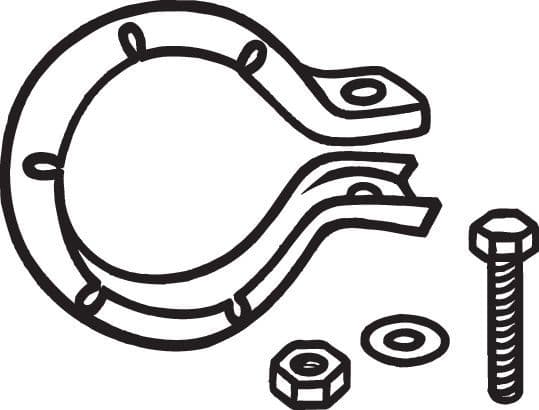 Uitlaatsysteem sluiting past: MERCEDES SPRINTER 4-T (B904), T1 (601), T1 (601, 611), T1 (602), T1 (B601), T1 (B602) 2.3D-2.9D 12.77-05.06