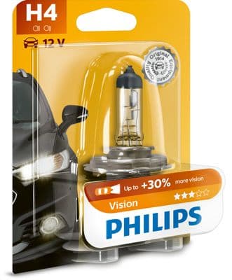 Gloeilamp (blisterverpakking 1pcs) H4 12V 60/55W P43T-38 Vision 3200K