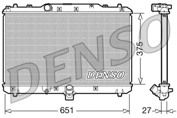 Motorradiator (handmatig) past: FIAT SEDICI  SUZUKI SX4 1.9D/2.0D 06.06-