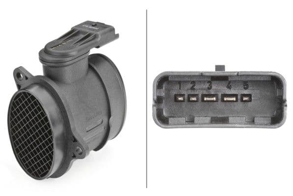 Luchtstroommeter (5 pin, module) past: VOLVO C30, S40 II, V50  CITROEN BERLINGO, BERLINGO MULTISPACE, C2, C3 I, C3 II, C3 PICASSO, C4, C4 GRAND PICASSO I, C4 I, C4 PICASSO I, C5 II 1.6D/2.0D 10.03-