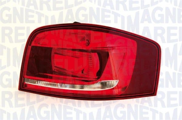 Achterlicht Links (H21W/P21W/R10W/W16W, kleur indicator wit, kleur van het glas red, anti-fog licht) past: AUDI A3 8P 05.03-08.12