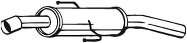 Uitlaatsysteem achterste geluiddemper past: TOYOTA COROLLA 1.4/1.6 08.99-01.02