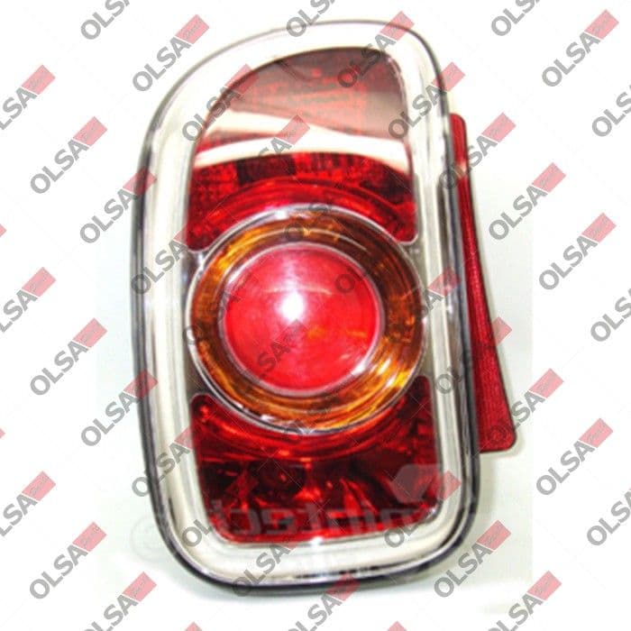 Achterlicht Links (kleur indicator geel, kleur van het glas oranje) past: MINI MINI CLUBMAN R55 LCI, MINI CLUBVAN R55 03.10-