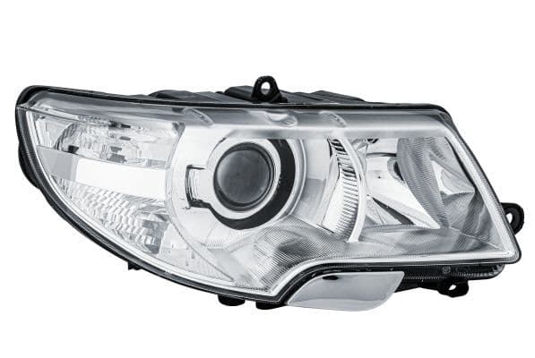 Koplamp Rechts (bi-xenon/halogeen, D1S/H3/W16W/W5W, elektrisch, met motor, kleur invoegen: verchroomd) past: SKODA SUPERB II -06.13