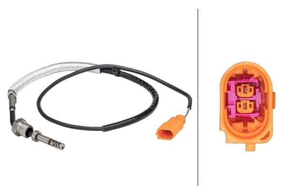 Uitlaatgastemperatuursensor (Na DPF) past: SEAT CORDOBA, IBIZA III, IBIZA IV, IBIZA IV SC  SKODA FABIA II, ROOMSTER, ROOMSTER PRAKTIK  VW POLO IV 1.4D/1.9D 10.01-06.10