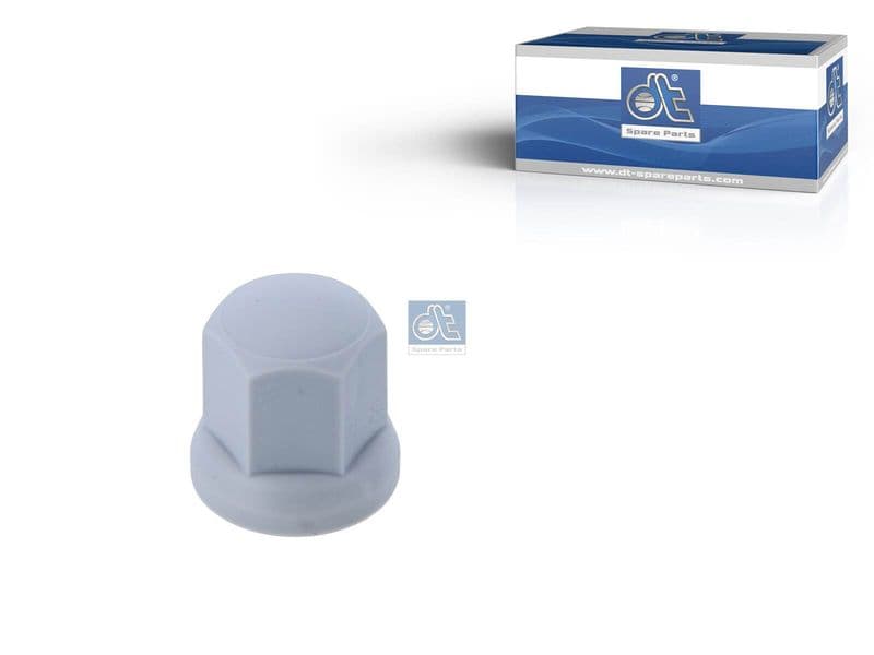 Wielmoerdop (sleutelwijdte: 33, kleur grijs, plastic) past: RVI C, D, K, KERAX, MAGNUM, MIDLUM, PREMIUM, PREMIUM 2, T  VOLVO B10, B12, B7, F10, F12, F16, F7, FH12, FH16, FH16 II, FL10, FL6 01.73-