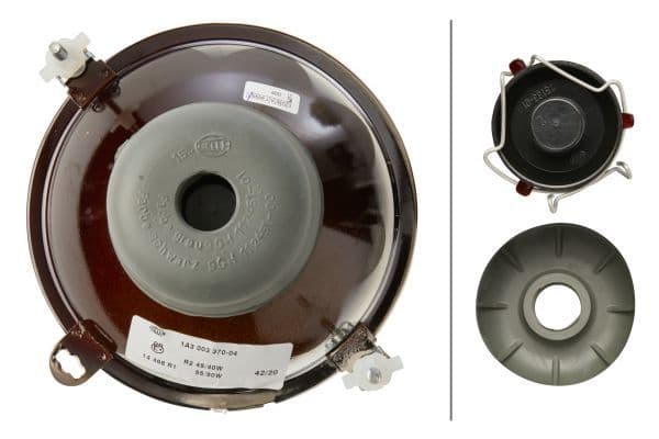 Universele koplamp Links/Rechts (R2) past: FENDT 409 VARIO FARMER, 410 VARIO FARMER, 411 VARIO FARMER, 412 VARIO FARMER, 711 VARIO FAVORIT, 712 VARIO FAVORIT, 714 VARIO FAVORIT, 716 VARIO FAVORIT