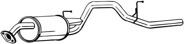 Uitlaatsysteem achterste geluiddemper past: HONDA HR-V 1.6 03.99-