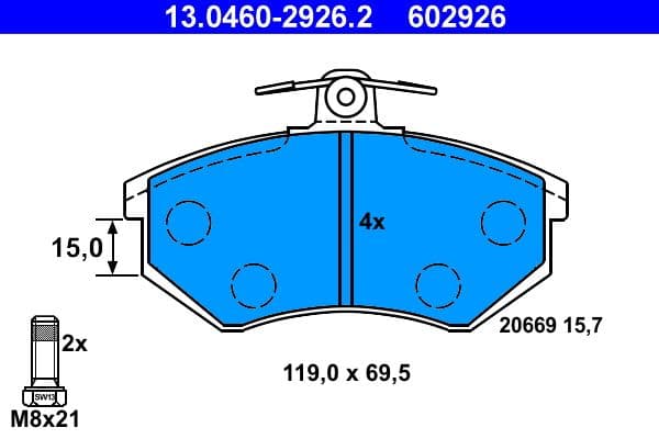Brake Pad Set, disc brake
