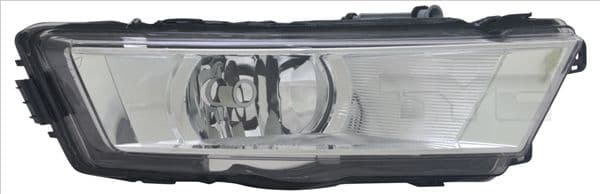 Mistlamp Voor Links (H8, met gebogen lichten) past: SKODA RAPID 07.12-03.17