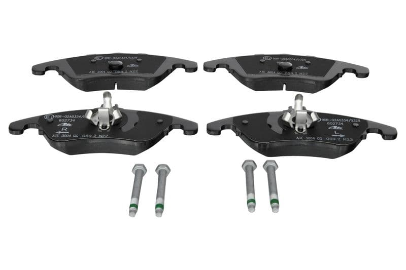 Remblokken set Voor (met remklauw geleidingsbouten), past: MERCEDES C (C204), C T-MODEL (S204), C (W204), CLS (C218), CLS SHOOTING BRAKE (X218), E (A207), E (C207), E T-MODEL (S212) 1.6-5.5 01.07-