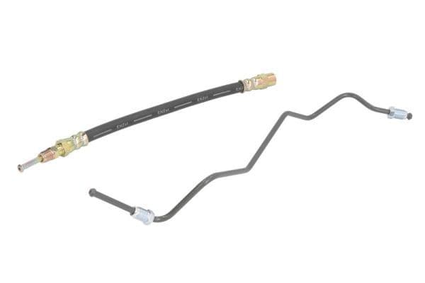 Remleiding/slang flexibel Achter Rechts (lengte 590mm, M10x1/M10x1) past: DS DS 3  CITROEN C3 II, C4 CACTUS, DS3 1.2-1.6D 11.09-