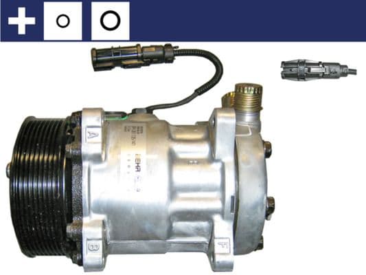 Airconditioning compressor past: IVECO STRALIS II  MAN TGA, TGM I, TGS I, TGS II, TGX I, TGX II  SCANIA R II 04.00-