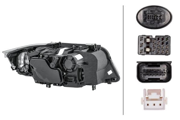 Koplamp Links (D1S/H3/H8/LED, elektrisch, met motor) past: BMW 3 E90, E91 08.08-12.12
