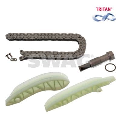 Timingset (ketting + elementen) past: BMW 1 (E81), 1 (E82), 1 (E87), 1 (E88), 1 (F20), 1 (F21), 1 (F40), 2 (F22, F87), 2 (F23), 2 (F45), 2 GRAN TOURER (F46) 1.5D-3.0DH 06.04-