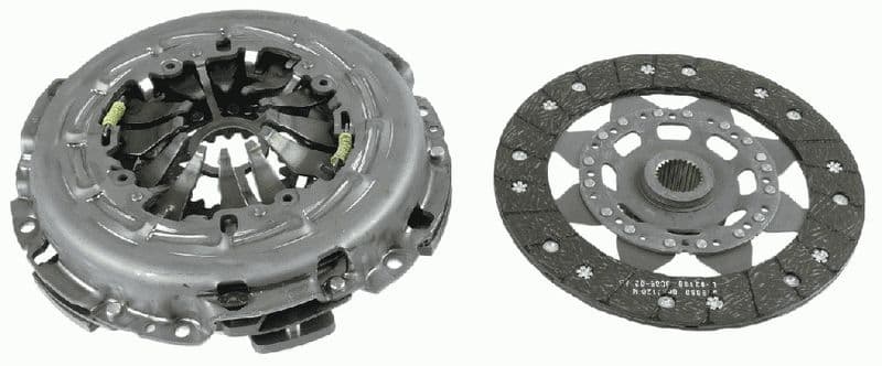 Koppelingskit (228mm) past: MERCEDES C (C204), C (W204), C T-MODEL (S204), E (A207), E (C207), E (W212), E T-MODEL (S212), GLK (X204), SLK (R172) 2.2D 08.08-