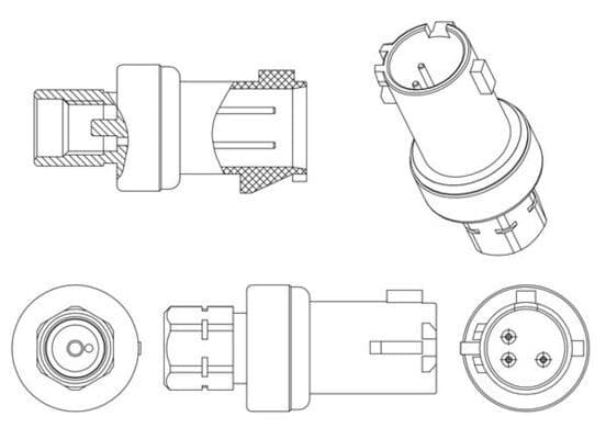 Drukschakelaar voor airconditioning past: CHRYSLER 300C, TOWN & COUNTRY, VOYAGER V  LANCIA THEMA 3.6 01.11-