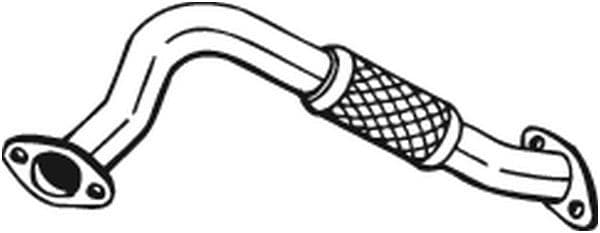 Uitlaatpijp Voor (flexibel) past: FORD FOCUS I, TOURNEO CONNECT, TRANSIT CONNECT 1.8/1.8LPG/2.0 10.98-12.13