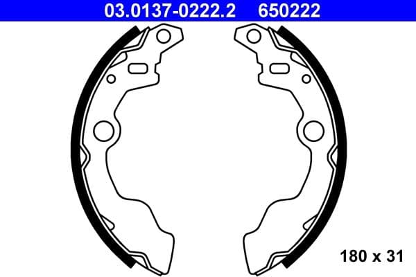 Brake shoe set