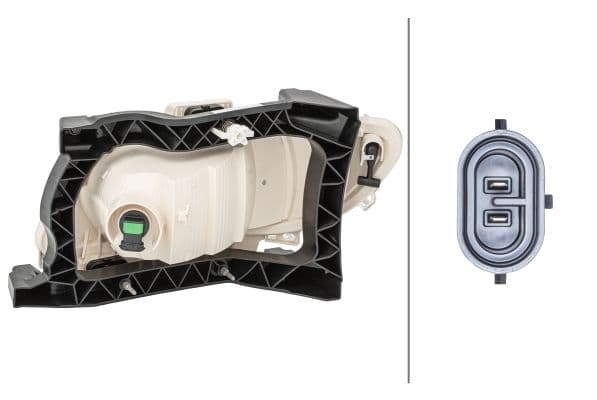 Mistlamp Rechts (H11, met gebogen lichten) 24V past: DAF XF 106 10.12-