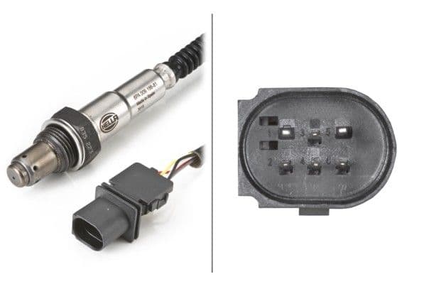 Lambda sonde (aantal draden 6, 600mm) past: IVECO DAILY V, DAILY VI  MERCEDES C (C204), C (CL203), C (W203), C (W204), C T-MODEL (S203), C T-MODEL (S204), CLC (CL203), CLK (A209) 1.6D-6.3 10.00-