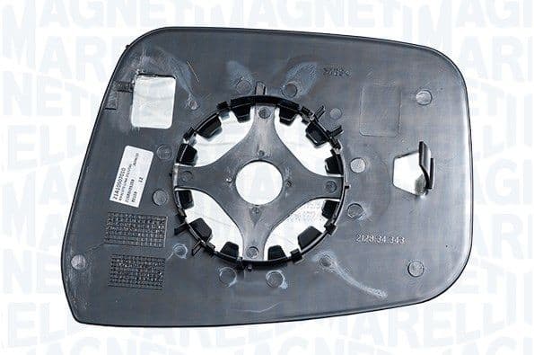 Zijspiegel glas Links (in reliëf, chroom) past: NISSAN NAVARA D40, PATHFINDER III R51 01.05-08.12