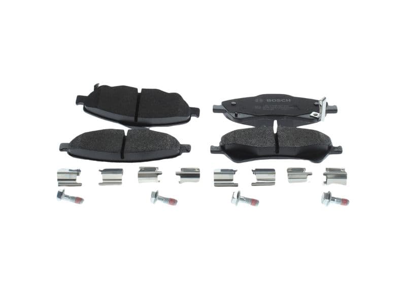 Remblokken set Voor (met slot), past: TOYOTA AURIS, AVENSIS, COROLLA, VERSO 1.33-2.2D 05.97-10.18