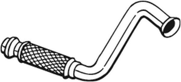 Uitlaatpijp Voor (flexibel) past: PEUGEOT 307 1.4D 10.01-06.05