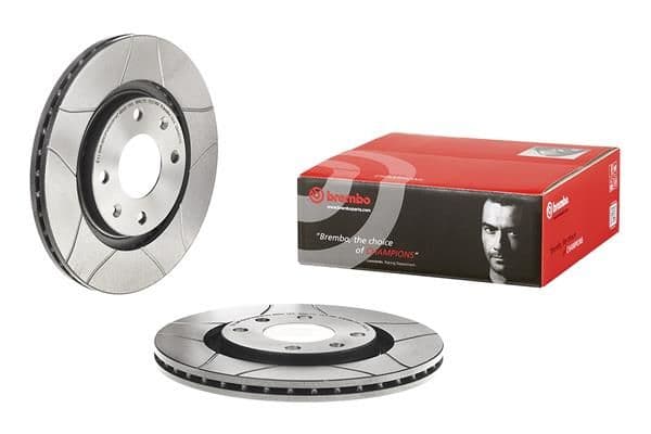 Brake disc, BREMBO Max, 1pcs, Cut, Voor   Links/Rechts, buitendiameter 266 mm, dikte 20,5 mm, past: CITROEN BERLINGO, BX, XANTIA, XSARA, XSARA PICASSO, ZX 1.1-Electric 10.82-12.15