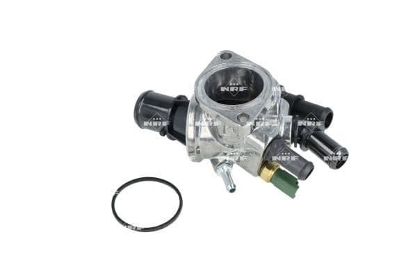 Thermostaat koelsysteem (88°C, in huisvesting) past: ALFA ROMEO 147, 156, 166  FIAT BRAVA, BRAVO I, BRAVO II, DOBLO, MAREA, MULTIPLA, STILO  LANCIA LYBRA, THESIS 1.9D/2.4D 03.96-