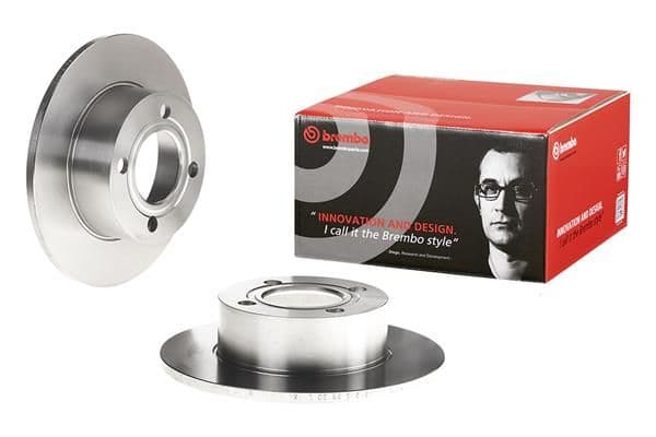 Brake disc Achter Links/Rechts past: AUDI 100 C3, 80 B3, 80 B4, 90 B2, 90 B3, CABRIOLET B3, COUPE B2, COUPE B3 1.6-2.8 07.81-