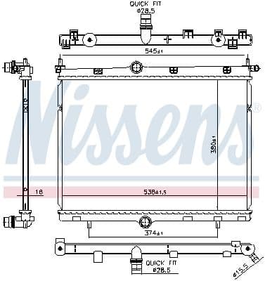 Motorradiator past: CITROEN C3 AIRCROSS II, C3 IV  FIAT GRANDE PANDA  JEEP AVENGER  OPEL CORSA F, MOKKA  PEUGEOT 2008 II, 208 II 1.2-Electric 06.19-