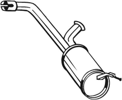 Uitlaatsysteem achterste geluiddemper past: CITROEN JUMPY II  FIAT SCUDO  PEUGEOT EXPERT, EXPERT TEPEE 1.6D 01.07-