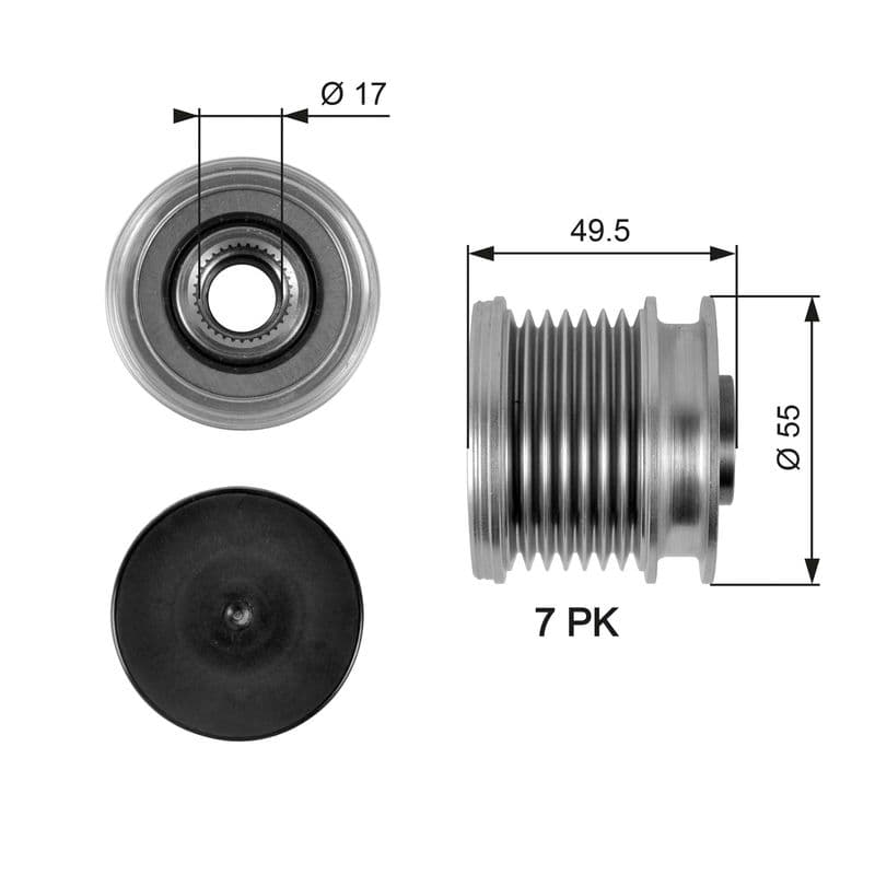 Alternator pulley