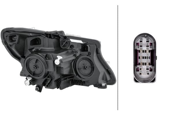 Koplamp Links (H15/H7/PY21W, elektrisch, met motor, met gloeilamp, kleur invoegen: grijs) past: MERCEDES VITO / KLASA V W447 03.14-06.19